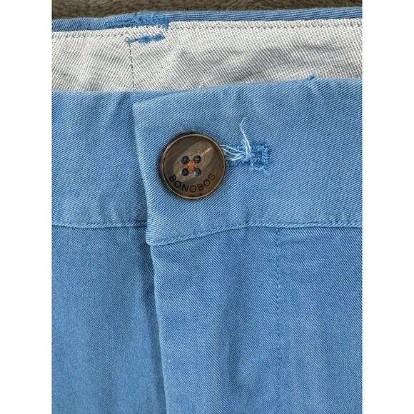Bonobos Pants Mens 34x32 Blue Slim Stretch Washed 2.0 Chino Preppy Business Work - Picture 2 of 11